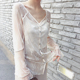 夏季 性感小女人蕾丝透明长袖 仙女防晒罩衫 美到骨子里 开衫 上衣