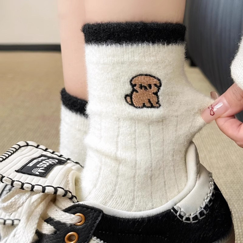 秋冬毛绒袜子女款睡觉可爱长筒加绒加厚睡眠袜中筒居家地板冬天,女士内衣/男士内衣/家居服,中筒袜,淘宝优惠券,粉丝福利购,淘宝优惠卷