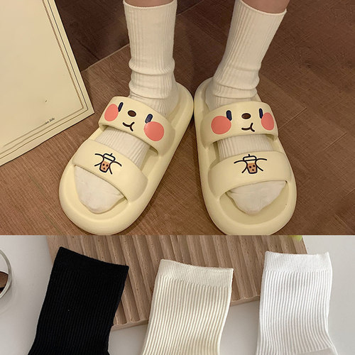 白色袜子女夏款中筒ins纯棉jk
