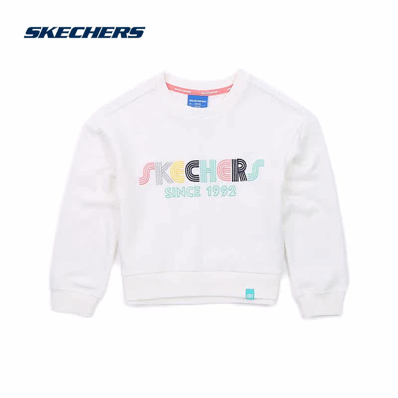 skechers斯凯奇女童装新款字母卫衣 休闲舒适套头衫 SK3GT18SC11在类目 童装/婴儿装/亲子装, 卫衣/绒衫中 - 来自Buy2taobao.com提供专业的淘宝代购服务