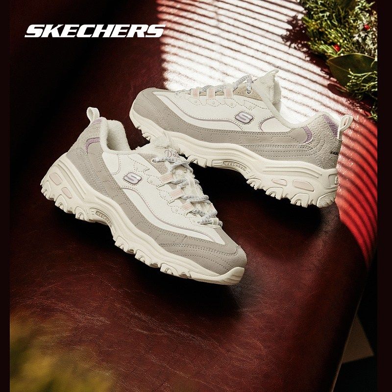 斯凯奇奶茶熊女子经典复古舒适加绒保暖老爹鞋时尚潮流百搭休闲鞋,运动鞋new,运动休闲鞋,淘宝优惠券,粉丝福利购,淘宝优惠卷