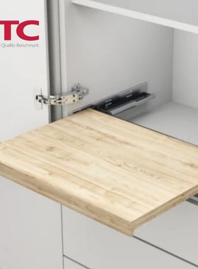 DTC东泰搁板锁定器隐藏式隔板滑轨桌面操作台搭配阻尼反弹滑轨