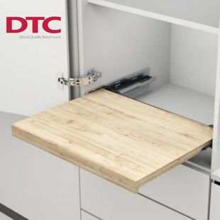 DTC东泰搁板锁定器隐藏式 隔板滑轨桌面操作台搭配阻尼反弹滑轨