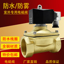 12V 24V 包邮 6分1寸2寸现货 4分室外防水电磁阀水阀防雾常闭220V