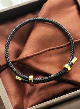 防水钢丝手串情侣款可调节