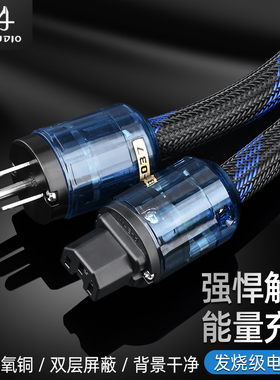 发烧级音响电源线hifi胆机功放解码器美标国标电源线