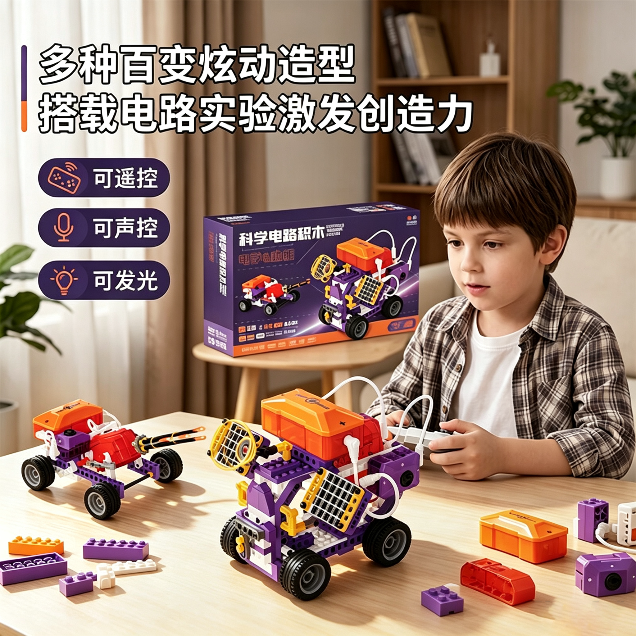 小学生火爆玩具物理科学电路实验