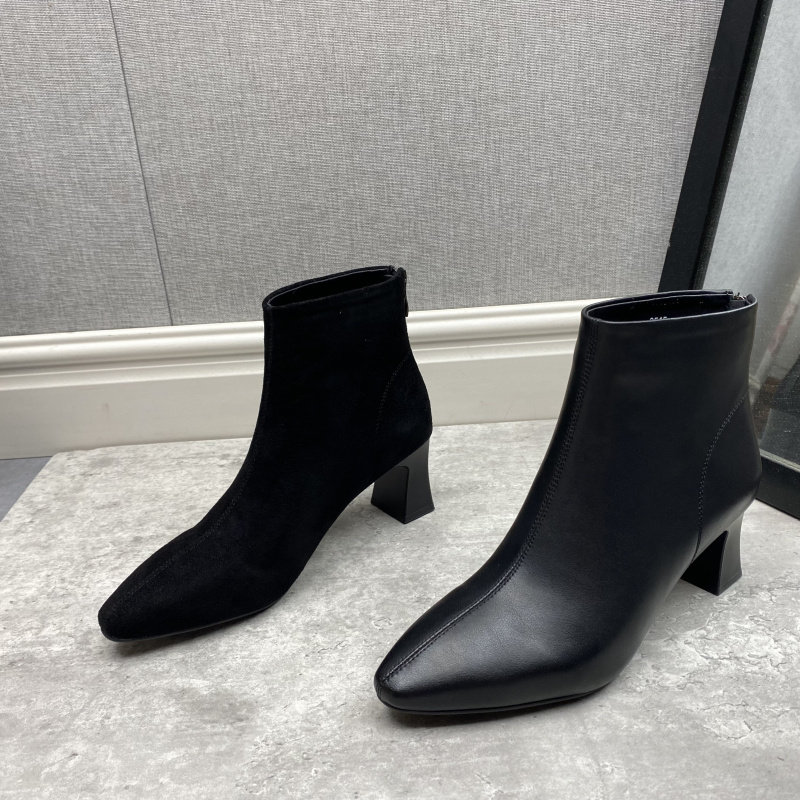 25秋季工厂新款短筒真皮时装靴