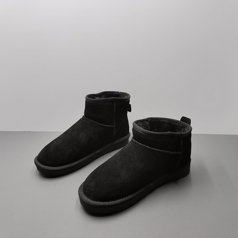 新款百搭时尚磨砂牛皮男棉鞋真皮短筒雪地靴厚底轻便防滑保暖加绒,流行男鞋,时尚雪地靴,淘宝优惠券,粉丝福利购,淘宝优惠卷