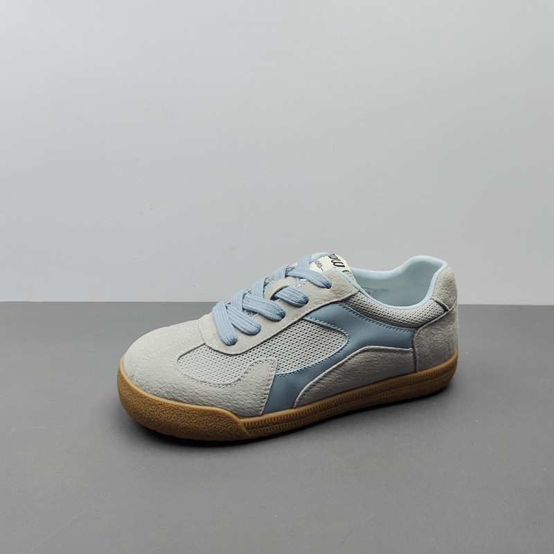 2025新款真皮德训鞋女透气平底阿甘鞋圆头休闲运动鞋百搭35码,女鞋,时尚休闲鞋,淘宝优惠券,粉丝福利购,淘宝优惠卷