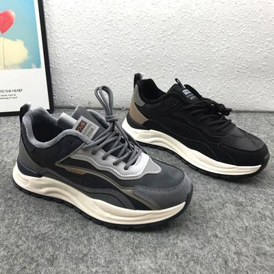 厚底加绒保暖棉鞋运动轻便百搭