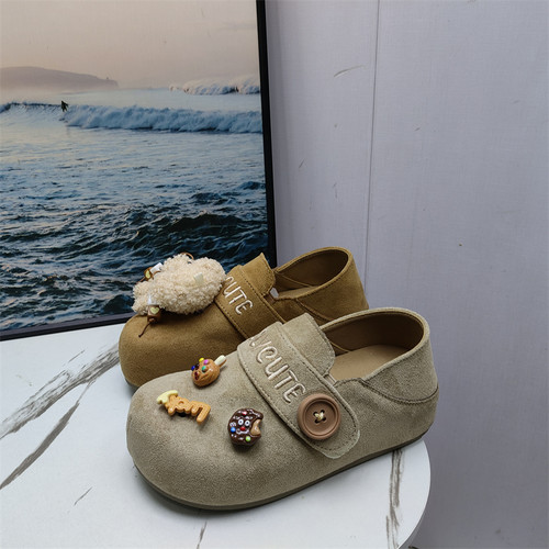 断码尾货森系内增高乐福女单鞋