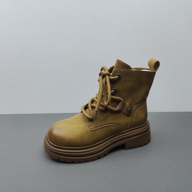 尾货工厂断码处理女鞋交叉绑带马丁靴圆头侧拉链女靴短筒瑕疵36,女鞋,马丁靴,淘宝优惠券,粉丝福利购,淘宝优惠卷