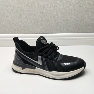 2023夏季新款品牌撤柜男鞋圆头低跟系带休闲运动鞋透气流行男单鞋