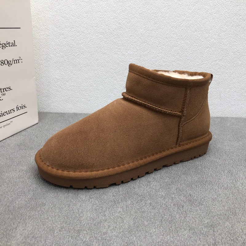 25冬季新款真皮女棉靴短筒雪地靴