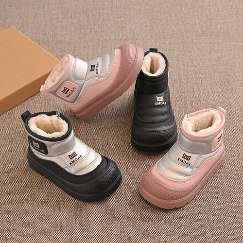 女童雪地靴冬季加厚男童2025保暖