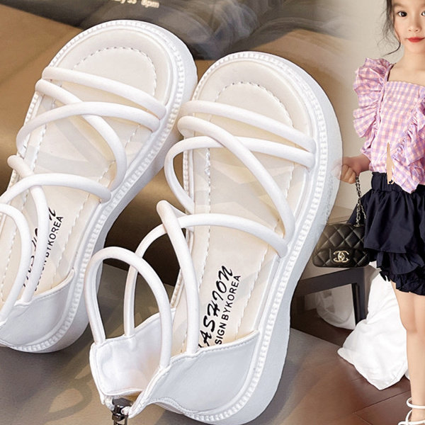 女童凉鞋2026新款夏鞋中大童夏季小女孩学生罗马鞋软底公主儿童鞋