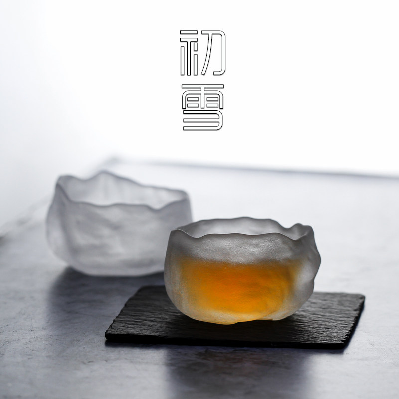 初雪琉璃日式茶杯小号品茗杯图片