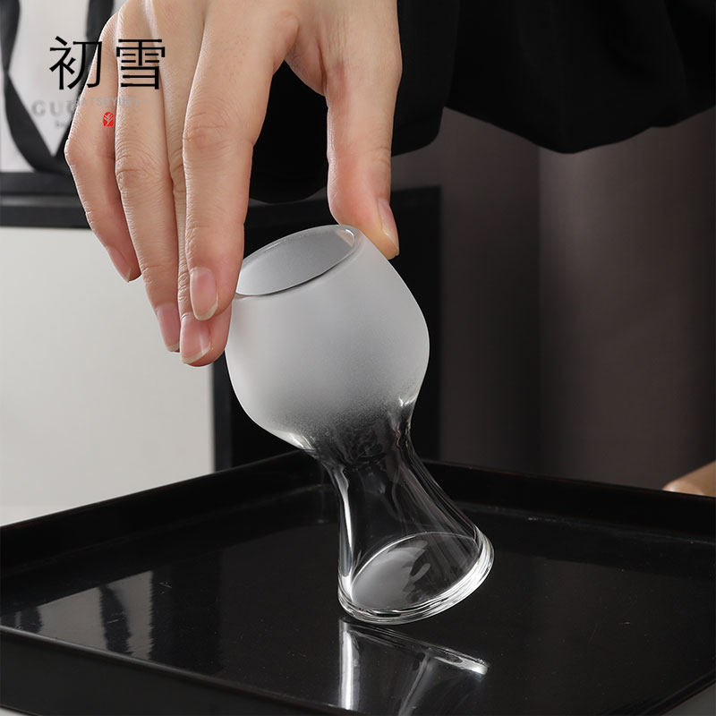 hatsuyuki初雪西施岩茶杯 闻香杯品茗杯主人杯清酒杯日式侘寂杯子