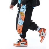 大码 男潮运动裤 男裤 嘻哈束脚裤 清仓 子潮牌加绒卫裤 美式 国潮裤