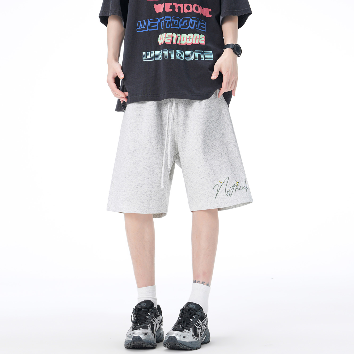 Nuthink美式休闲凉感5分短裤男女