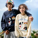 新款 Nuthink卡通小狗刺绣字母圆领卫衣美式 潮牌情侣男女2025冬季