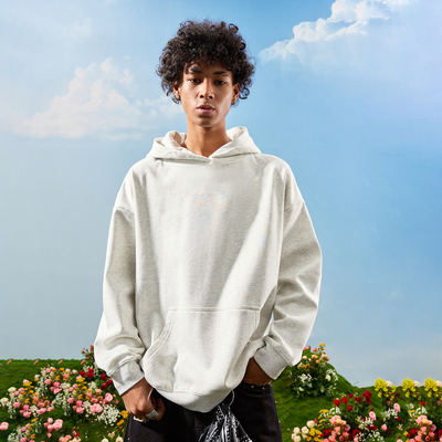 Nuthink美式重磅纯色连帽卫衣