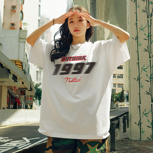 街头嘻哈宽松潮流短袖T恤男潮牌