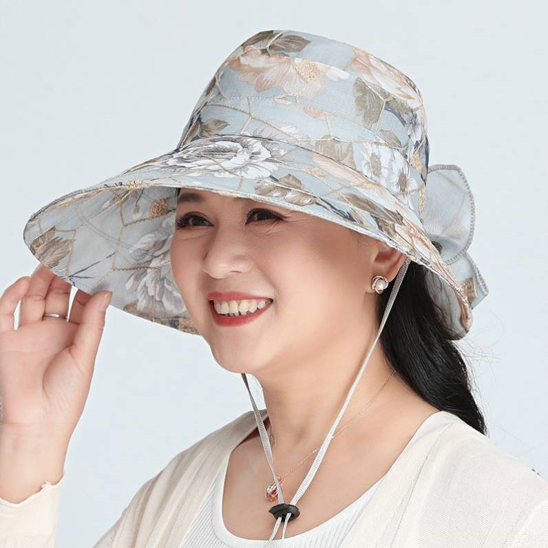 帽子遮阳帽女士防晒大沿骑车帽户外中老年人夏季妈妈遮阳帽