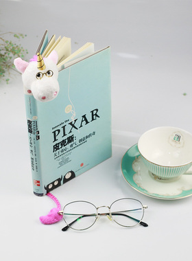 英国IF动物书签新款毛绒公仔玩偶书夹 童趣文具礼品少儿礼物学生可爱卡通女生 文创