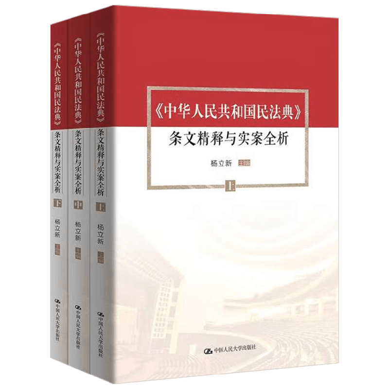 中华人民共和国民法典  条文精释与实案全析 杨立新 编著 法律