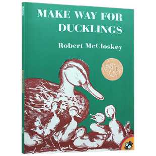 英文原版 Make Way for Ducklings 让路给小鸭子