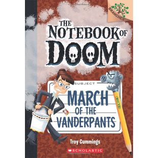 英文原版 毁灭笔记 12 Notebook of Doom March of the Vanderpants 学乐大树系列 黑白