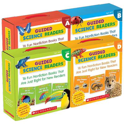 英文原版 Guided Science Readers Parent Pack套装4册 科学引导读者亲子装