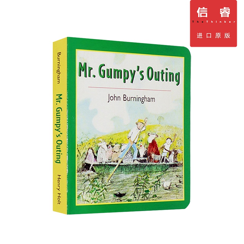 英文原版 和甘伯伯去游河 Mr Gumpy's Outing 低幼启蒙 童书绘本 吴敏兰书单