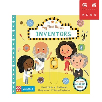 英文原版 初识发明家 My First Heroes：Inventors BUSY系列 Campbell 低幼启蒙 儿童认知 科普读物 机关书 3-6岁