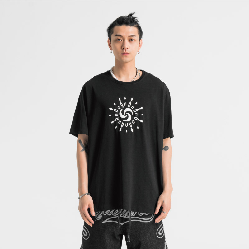 GAONCREW 集聚現(xiàn)象  發(fā)泡風(fēng)車腰果花短袖T恤