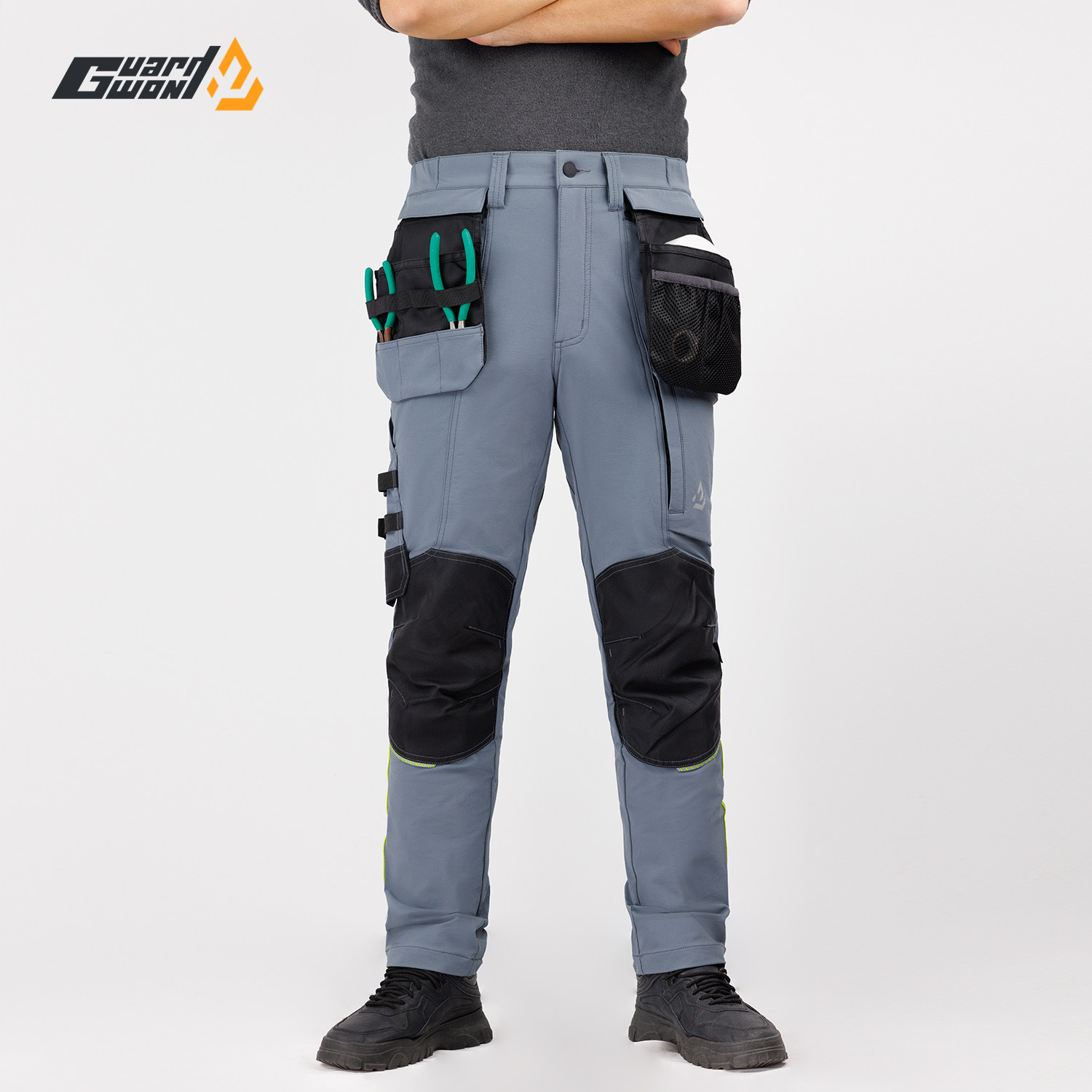 工装裤男春秋新款尼龙弹力Cordura考杜拉耐磨工作服户外骑行服