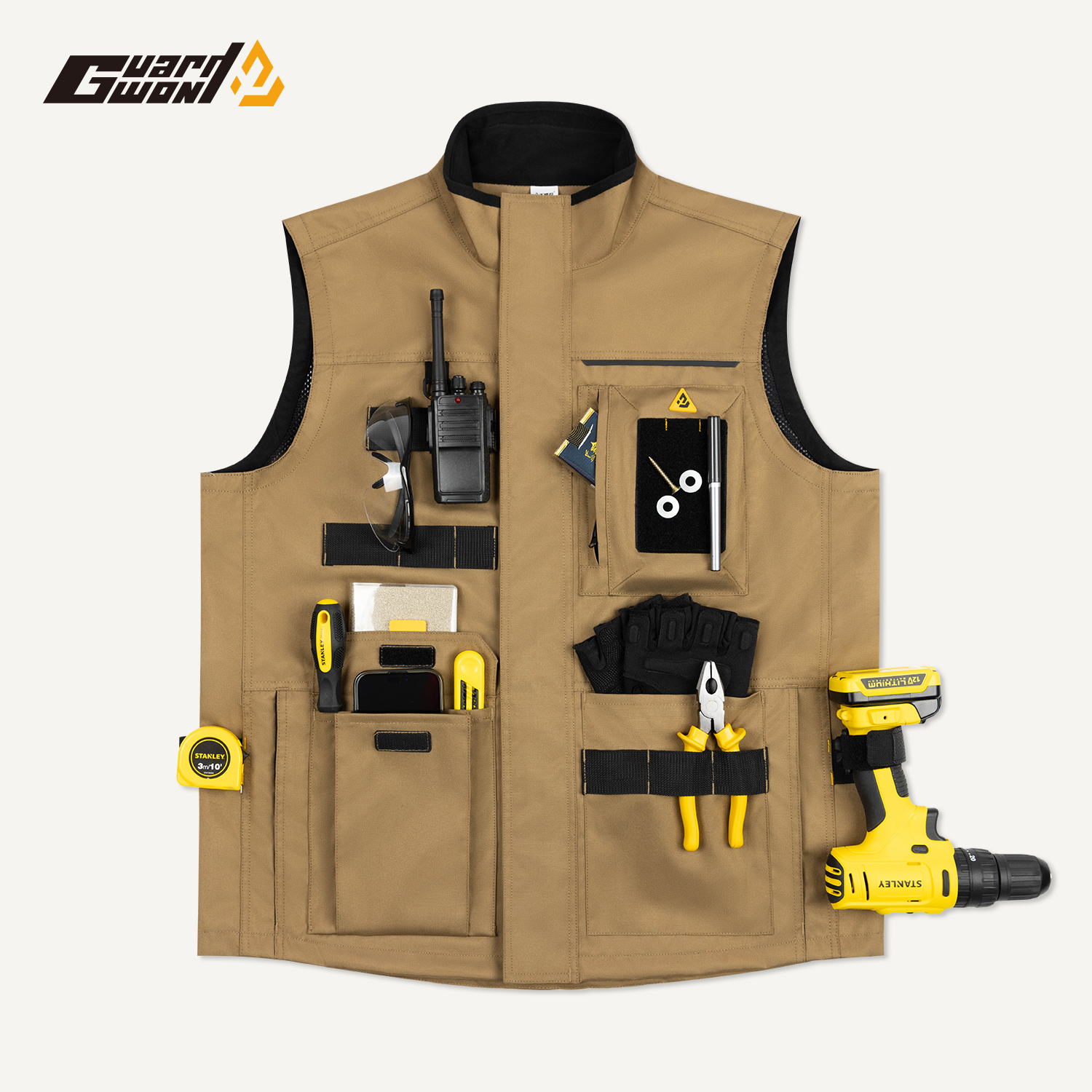 外贸工作服机能多功能电工多口袋工具背心户外钓鱼工装马甲摄影