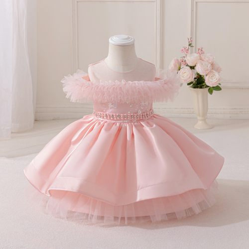 0-5 Year Old Baby Christmas Girl Birthday Princess Dress礼服