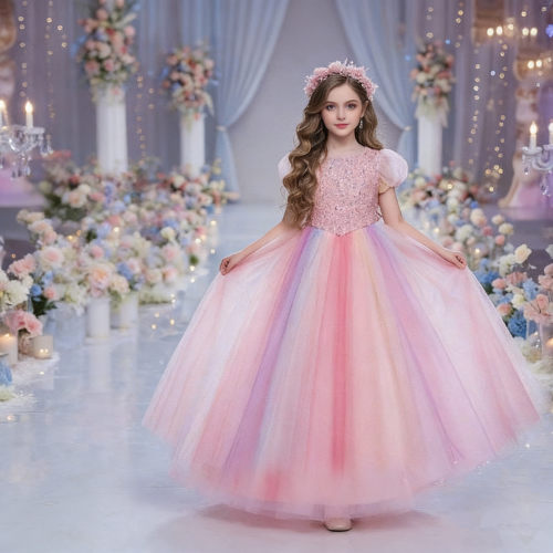 Summer Children's dresses baby girls dress for kids clothes