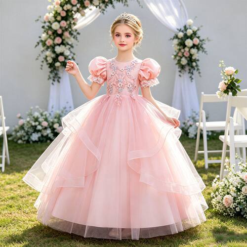 Evening Party Girl kids Clothes Gift girls Baby for dresses