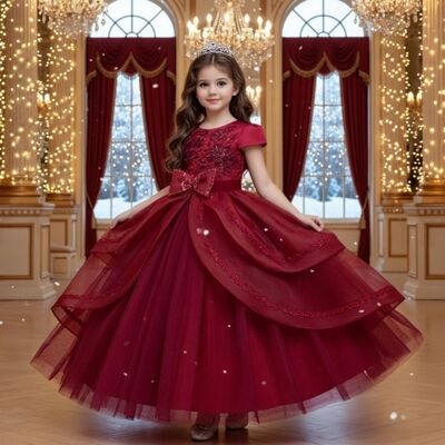 Girl Baby Gown Formal Dress for Girls kids Dresses Clothing