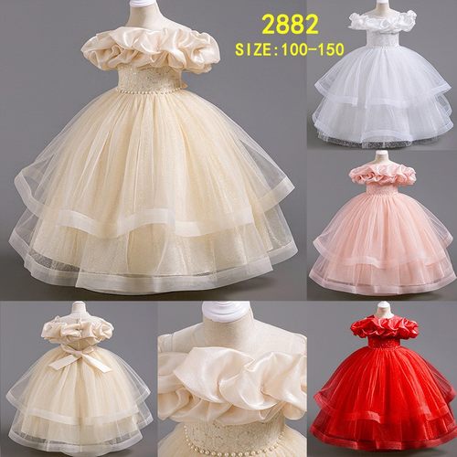 Children's piano performance costume girls' princess dress