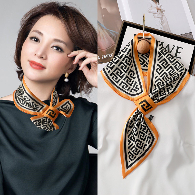 新款复古双层护颈脖子领巾装饰绑包发带方巾围巾丝巾小长条女百搭,服饰配件/皮带/帽子/围巾,围巾/丝巾/披肩,淘宝优惠券,粉丝福利购,淘宝优惠卷