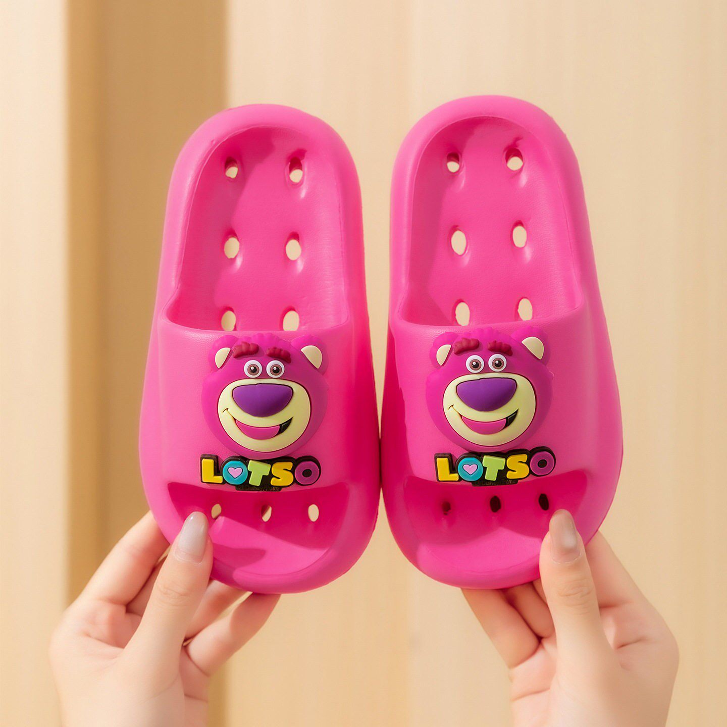 迪士尼凉拖鞋防滑漏水速干儿童夏拖鞋女童浴室洗澡卡通舒适凉拖鞋