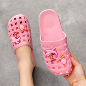 外穿沙滩2026新款 个性 时尚 包头沙滩凉拖鞋 洞洞鞋 女夏可爱彩色学生