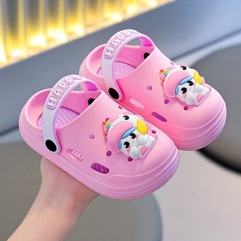 洞洞鞋儿童包头拖鞋男童女孩3岁8凉拖鞋可爱卡通防滑女童宝宝萌趣