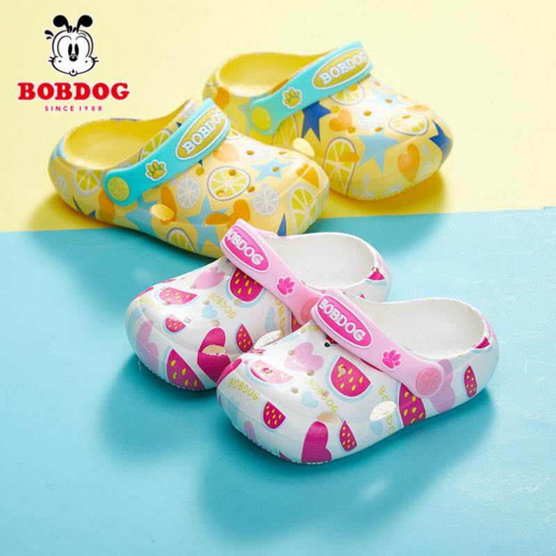 巴布豆儿童洞洞鞋夏季软底男女童外穿沙滩凉鞋防滑宝宝拖鞋厚可爱