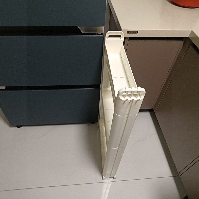窄缝收纳柜抽拉式窄边夹缝架图片
